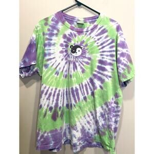 Teddy Fresh Yin Yang Panda Tie Dye T-Shirt Men's Sz Large